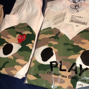 cdg shirt size small and medium